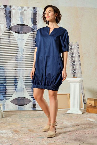 UPGRADE Rochie bleumarin - Detaliu elastic