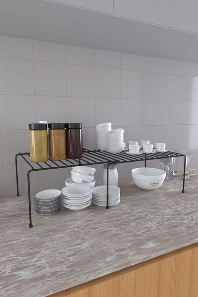 EVA METAL TASARIM Разширяем рафт Регулируем органайзер за вграждане в шкаф Кухненски органайзер Органайзер за баня