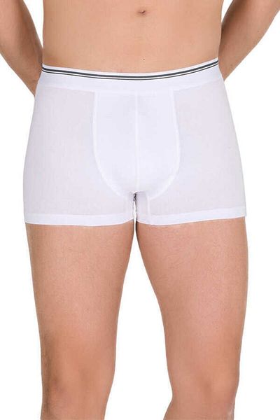 Berrak Ανδρικά μποξεράκια 3 συσκευασιών White Lycra