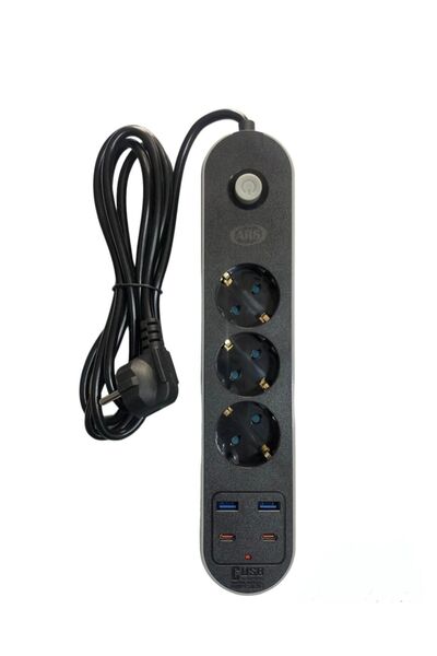 Ars 3 Lu 2mtakım Kormalı Uzatma Kablosu Usb Type-c