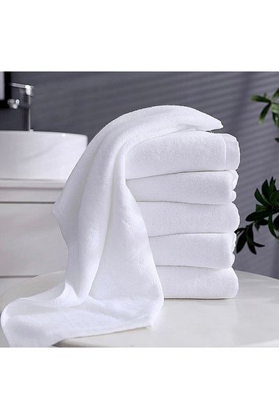 SHAL HOME Shal 100% Cotton Single 50*90cm Double Layer Hotel Towel