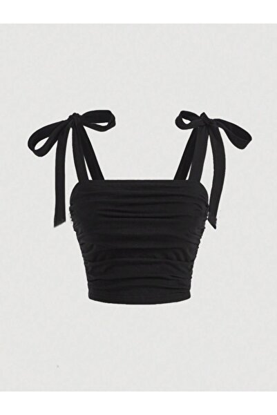 Dressco Rita - Üst Bağlamalı Crop Top Büstiyer