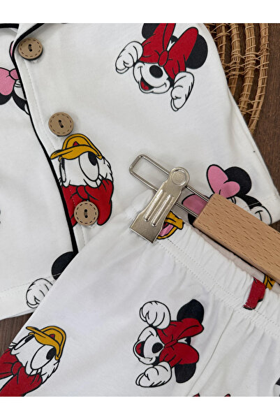 Bolly Baby 100% Cotton Comfortable Pajama Set for Baby Girl - Double Breasted Collar and Buttoned Front