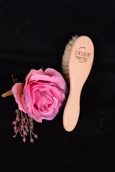 Şık Kalıp 100% Natural Goat Hair Baby Comb