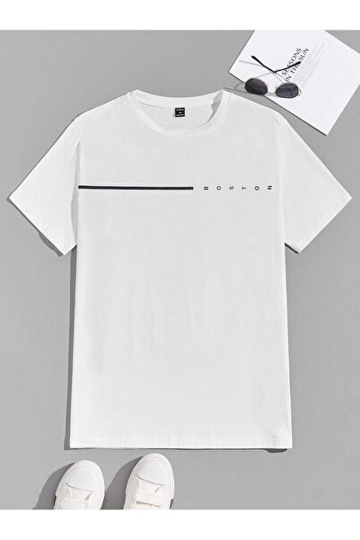 coolart Tricou Boston Stripe - Tricouri oversize de vară cu mânecă scurtă cu ...