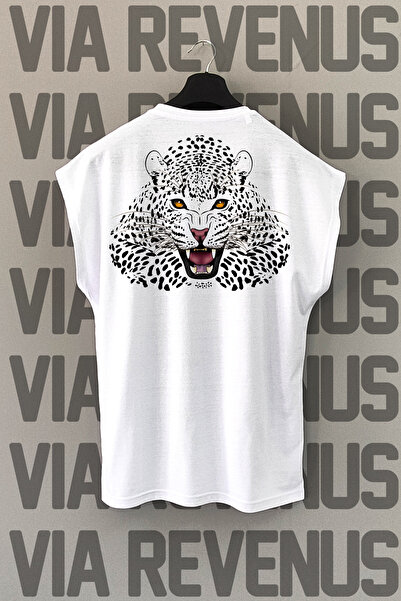 Vordevia Bela sportska majica - Tigrova leđa Štampano , bez rukava