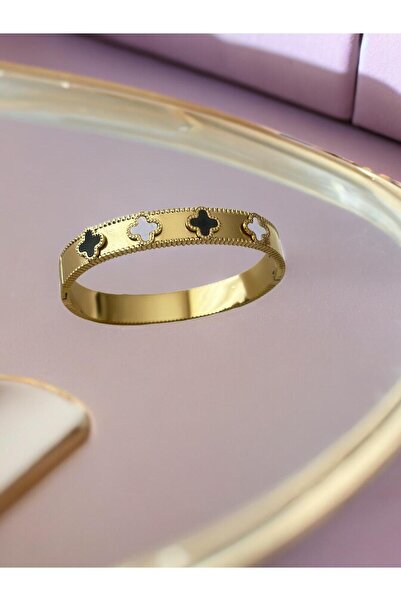 Brillo GOLD SİYAH BEYAZ HERMES MUADİLİ KELEPÇE