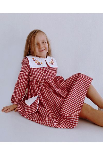 ETARZ E STYLE FLOWER EMBROIDERED BAG GIRL'S DRESS