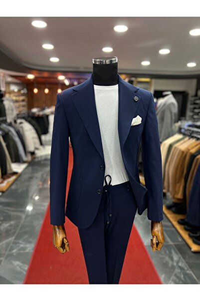 Terziayhan Lacivert Slimfit Spor Takım Elbise