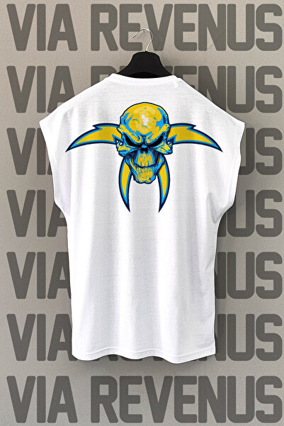 Vordevia Bela majica sa lebkom Štampano bez rukava za sport