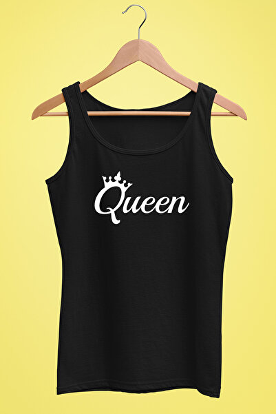 Raf Coll Γυναικείο μπλουζάκι με λουράκι Queen Design Digital Printed 100% βαμ...