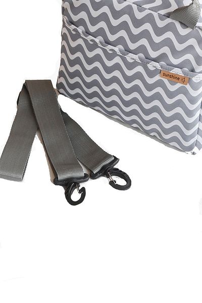 SUNSHINE Waterproof Thermal Lunch Bag Lunchbox Wavy Pattern