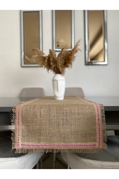 Parla Life Пътека от юта - Розови райета, 40x90 см