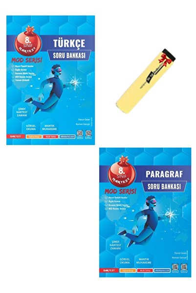 Nartest Yayınları LGS 8. Sınıf Mod Serisi Soru Bankası Türkçe ve Paragraf