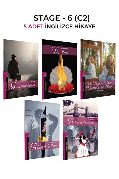 Kapadokya Yayınları İNGİLİZCE HİKAYE C2 SEVİYESİ 5 Lİ SET .