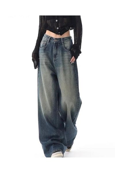 DEEFWEAR Y2k Baggy Style Jean Trousers - Washable Design
