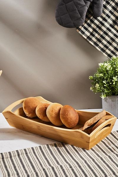 Karçiçeği Home Perotti Bamboo Medium Bread Bowl - 40*18*8cm