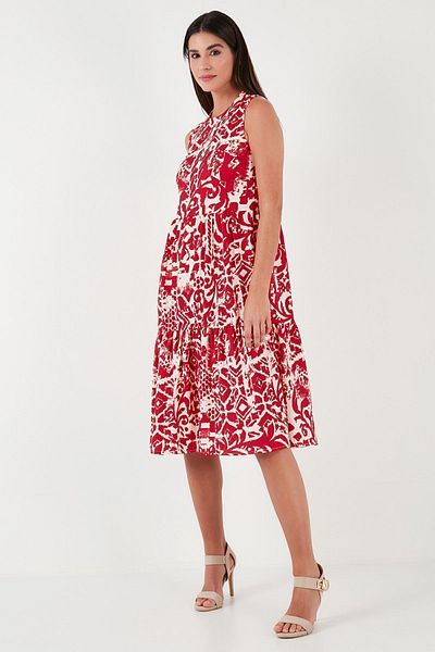 Lela Rochie fără mâneci cu model Regular Fit ROCHIE5865731