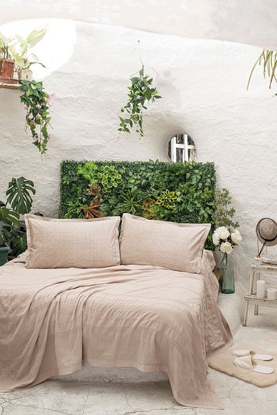 Altınbaşak RIVER 4 PIECES DOUBLE PIECE (230X250), FITTDSheet, Pillowcase Set 100% COTTON