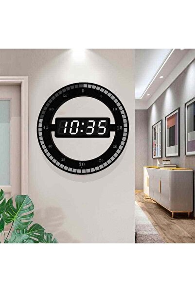 HyMark 3d Led Dijital Elektronik Modern Duvar Ve Masa Saati Tarih Derece