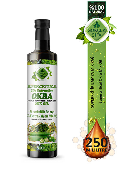 Gökçek Şifa Bamya Süperkritik Mix Yağı 250 ml (OKRA SUPERCRİTİCAL MİX OİL)