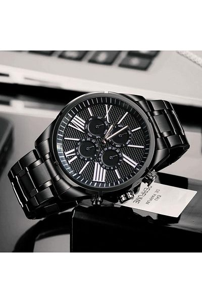 wesscollection Waterproof Men's Wristwatch Steel Cord