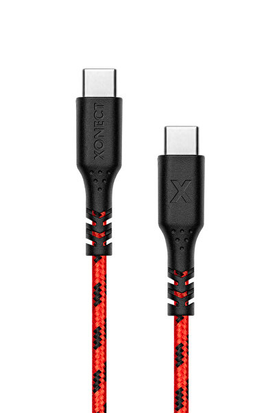 XONECT TypeC to TypeC iPhone ve Samsung için Hızlı Şarj ve Data Kablosu 40cm ...
