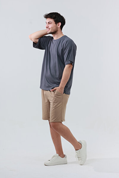 TKT Erkek Double Paça Penye Şort Bermuda