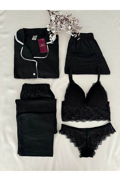 MH Moony Homewears Комплект пижама Arman от 5 части, сезонен памук - Dowry Underwear