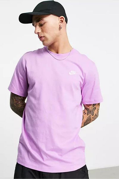 Nike Lilac Colored Men's Sports T-Shirt - Clup Tee