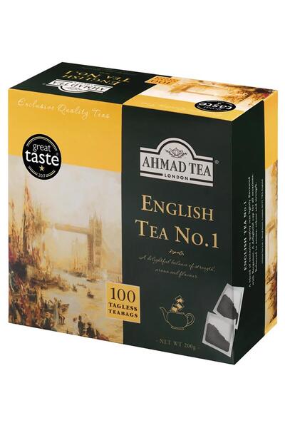 Ahmad Tea English Tea No.1 Teapot Bag Tea 100 Pcs