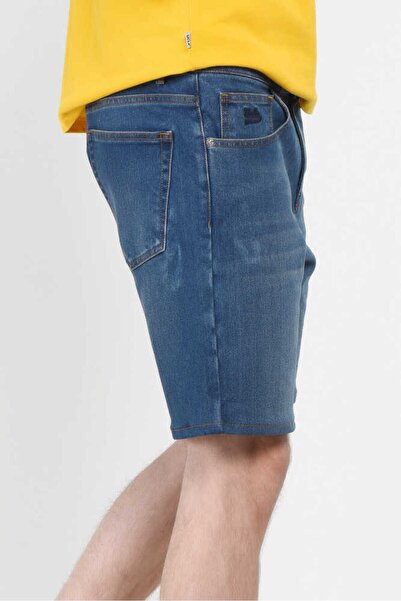 UCLA Darrel Blue Embroidered Standard Men's Denim Shorts