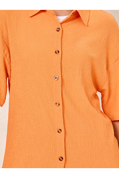 Styli Textured Short Sleeve Shirt & Pants Co-Ords