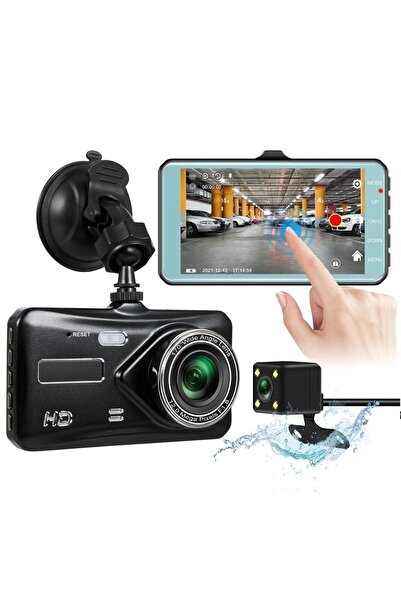 Wevolt Mb-300 1296p 4" Ips Dokunmatik Ekran Araç Içi Çift Kamera Gece Görüşlü. Araç Kamera.