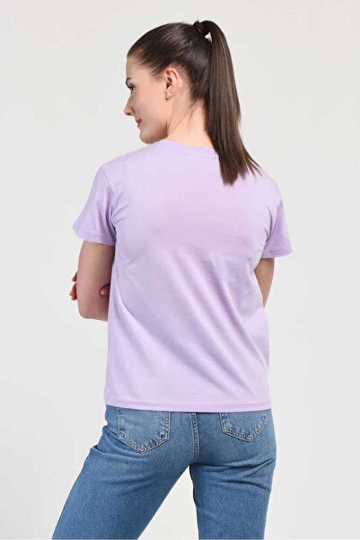 UCLA Γυναικείο μπλουζάκι Allison Lilac Crew Neck με στάμπα