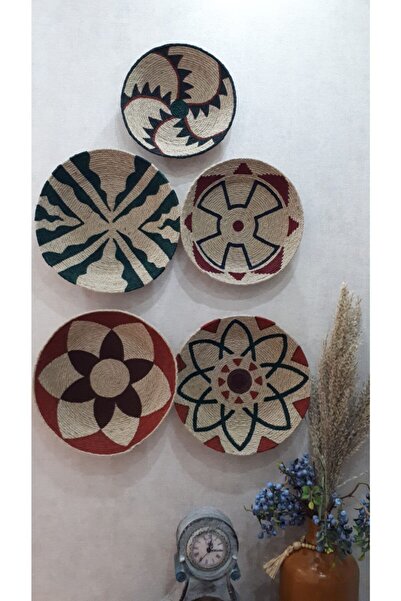 ocean boheme decor Hasır Duvar Tabağı