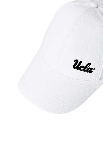 UCLA Jenner White Baseball Cap Embroidered Hat
