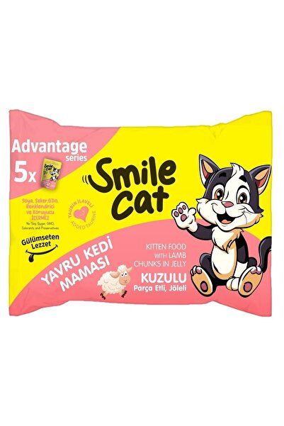 Pelagos Smile Cat Yavru Kedi Maması Kuzulu 5X85gr