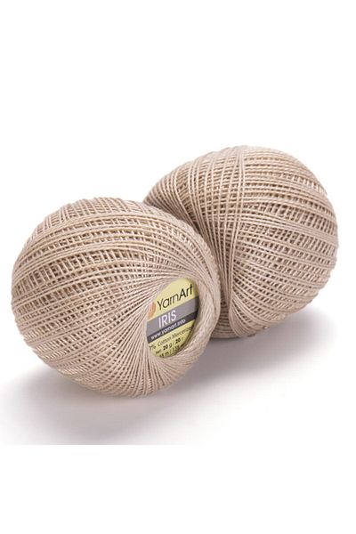 Yarnart Iris - Mercerized Lace Νήμα Μπεζ-929
