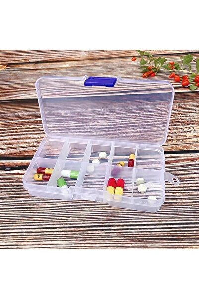 LİMO 10 BÖLMELİ AYARLANABİLİR HAZNELİ İLAÇ KUTUSU