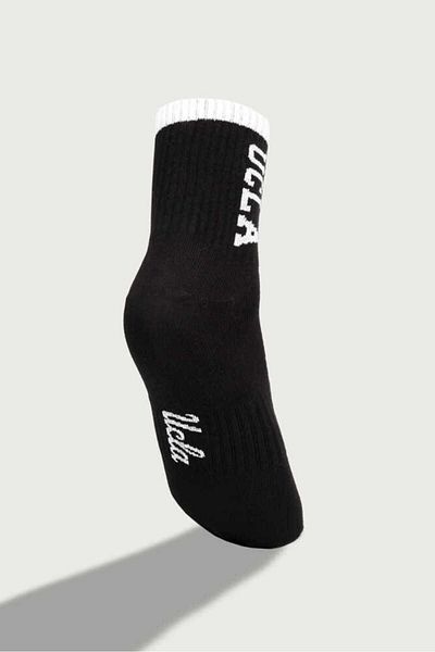 UCLA Pachet de 2 șosete unisex Jacquard negru