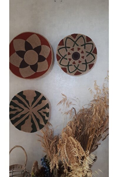 ocean boheme decor Hasır Duvar Tabağı