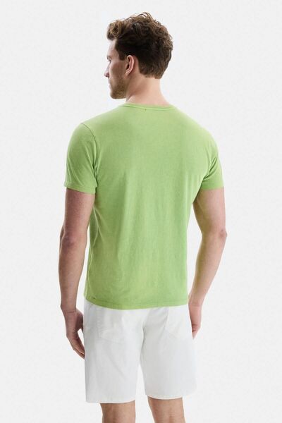 UCLA Ανδρικό μπλουζάκι MARGAN με στάμπα με πράσινο λαιμόκοψη