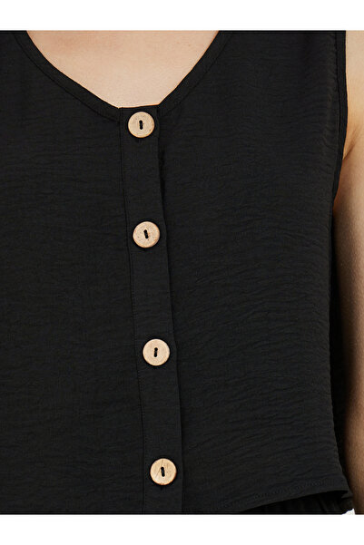 Take Two By Styli Button Front Crop Top & Straight Leg Pants Co-Ords