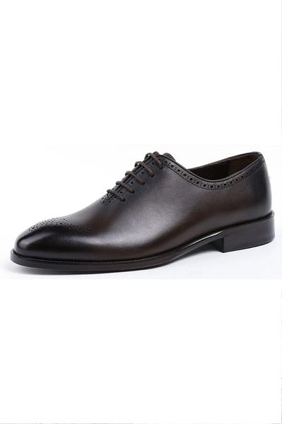 Pierre Cardin Lace-Up Leather Sole Leather Classic Men's Shoes Medical Orthopedic Sole Most Preferred Model