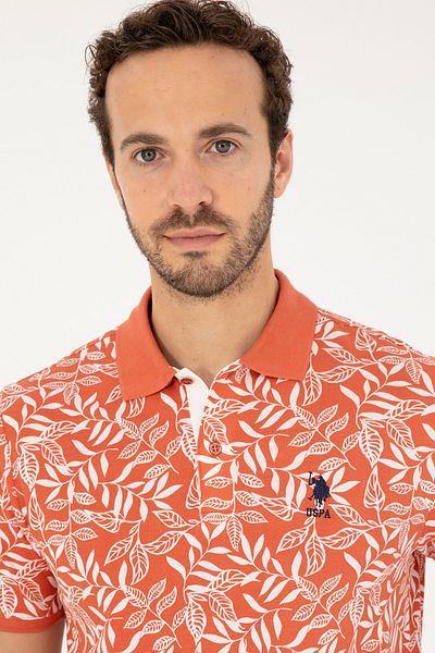 U.S. Polo Assn. Ανδρικό αθλητικό μπλουζάκι με μοτίβο POLO με κανονική εφαρμογή - G081SZ011.000.1826921 GETAFE