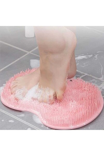 Dalian Home فرشاة حمام سيليكون مع كوب شفط - تدليك القدم، الوسادة، مقشر الظهر ومنشفة غسل الجسم