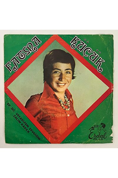 Plakevi İzmir Fatma Küçük Ağlarım - Hancımısın Yolcumusun 45 lik Plak (Orjnal...