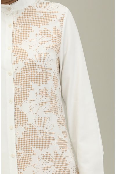 sefamerve Mink Viscose Printed Tunic - 2557-03