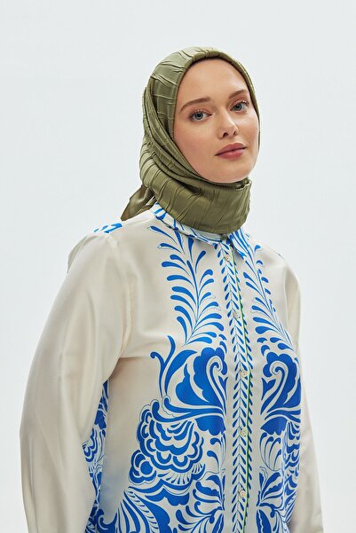Mira İpek Σειρά Pleated Rayon Scarf Series